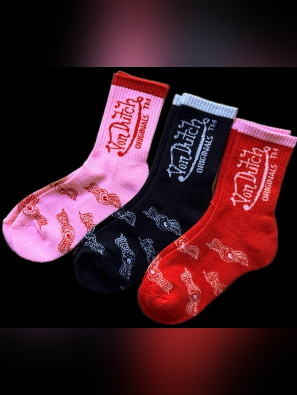 Von Dutch Socks Crew Cut 3pairs NWT